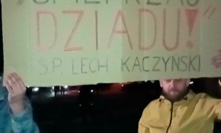 Kobieta z KODu wyzywa dziennikarza  po spotkaniu z Jarosławem Kaczyńskim-Felieton Piotra Kolodziejczyka