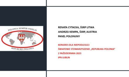 Minister Renata Cytacka ( Litwa) oraz Andrzej Kempa (Austria) wystąpienie w IPN o/Lublin